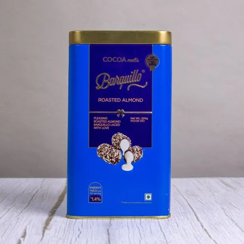 Sweet Barquillo Roasted Almond Chocolate Tin