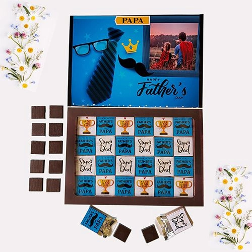 Delectable Personalized Fathers Day Chocolates Treat