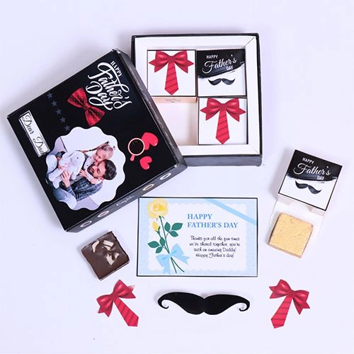 Premium Fathers Day Custom Chocolates Gift Box