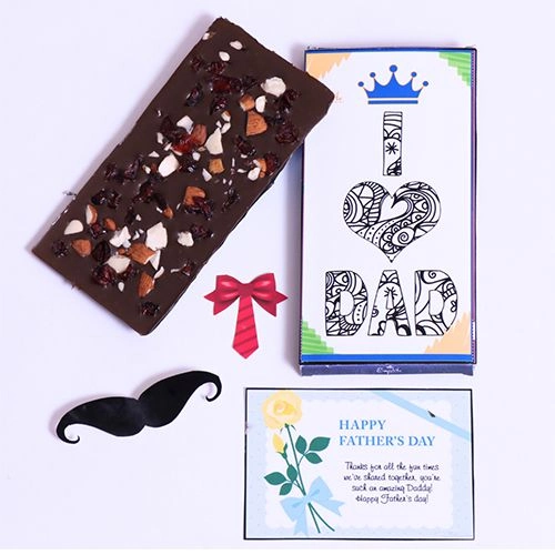 I Love Dad Chocolate Bar Gift