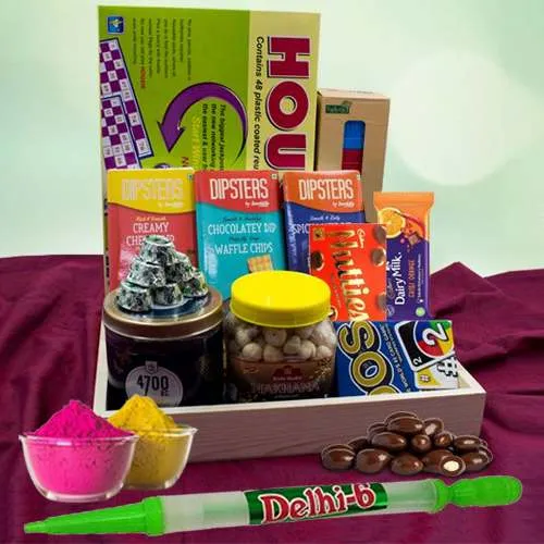 Remarkable Holi Evening Party Hamper with Free Herbal Gulal