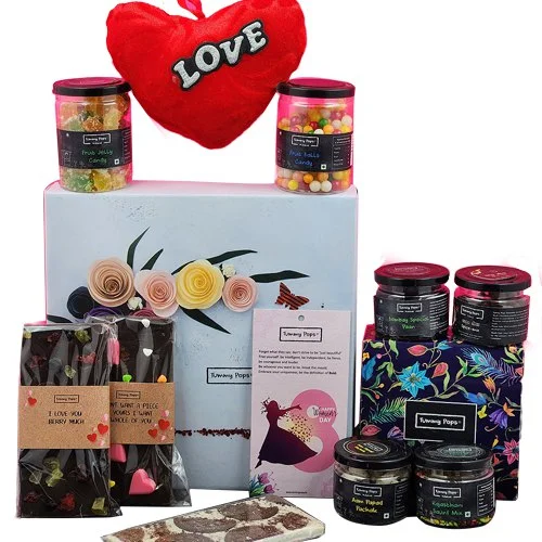 Tempting Chocolates with Assorted Treats N Gifts Box