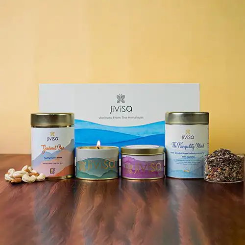 Nourishing Trio  Candles with Nuts N Tea