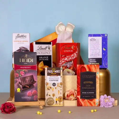 Elegant Dark Chocolate Bliss Gift Set