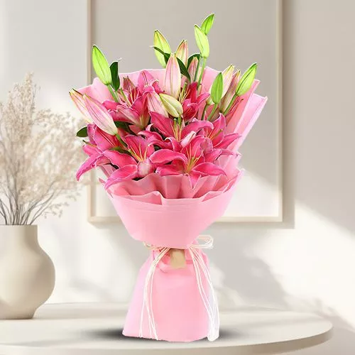 Radiant Pink Flower Bunch