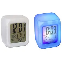 Wonderful Cube Shaped Colorful Alarm Clock