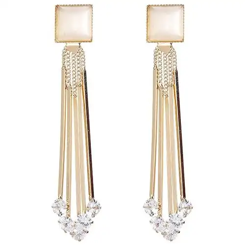 Precious Crystal Studded Dangler Earrings