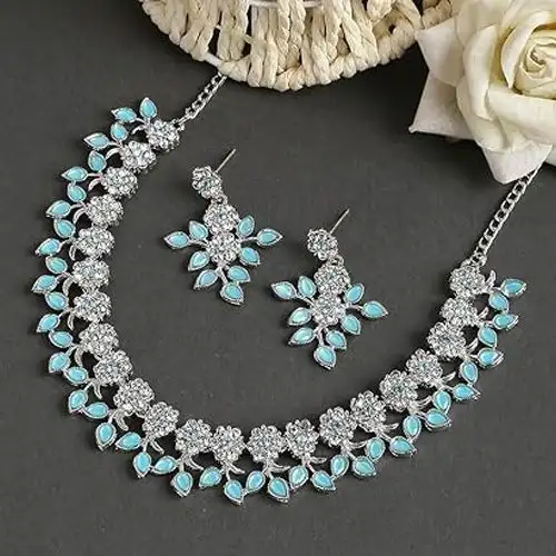 Exclusive Crystal AD Diamond Jewelry Set