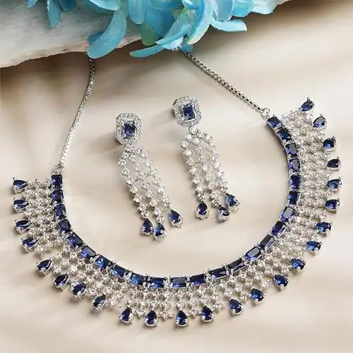 Fantastic Floral Design AD Choker Jewelry Set