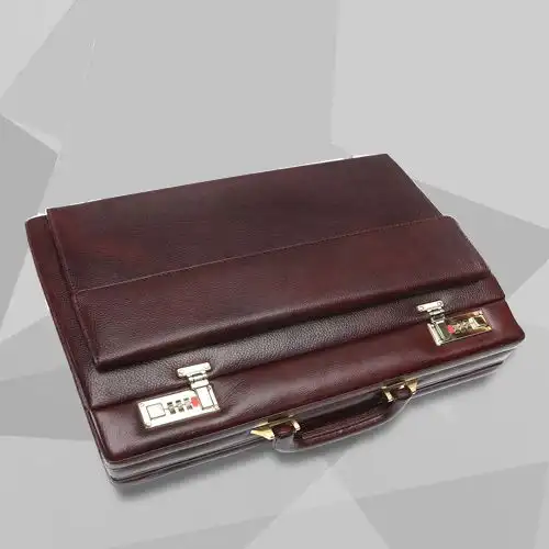 Remarkable N Expandable Mens Leather Briefcase
