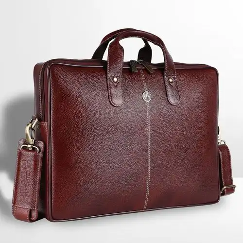 Trendy Mens Leather Laptop Bag