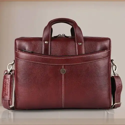 Classic Mens Leather Laptop Bag