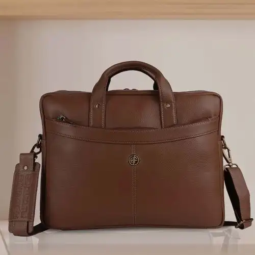 Trendy Leather Laptop Bag for Men