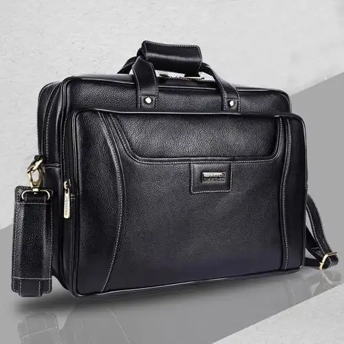 Stylish Leather Laptop Office Side Bag