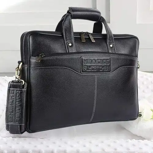 Stunning Leather Laptop Office Bag For Men