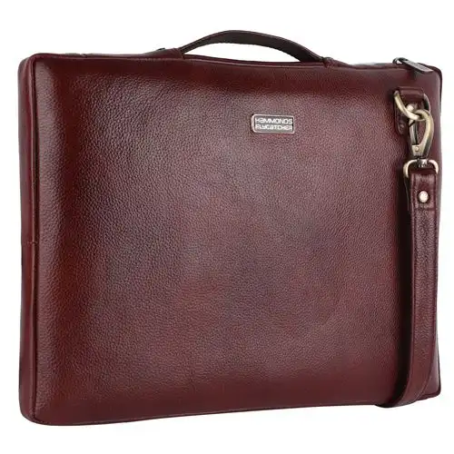 Classic Slim Leather Laptop Sleeve Bag