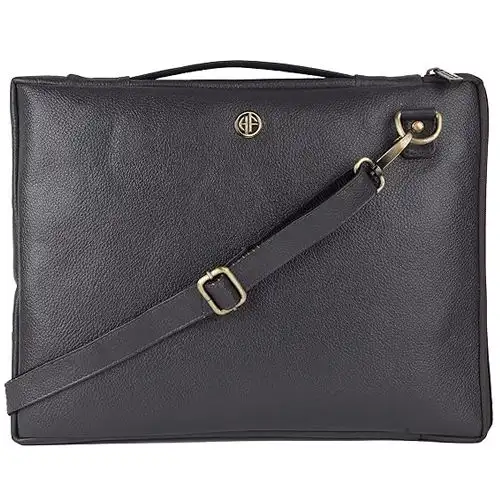 Stunning Leather Slim Laptop Sleeve Bag