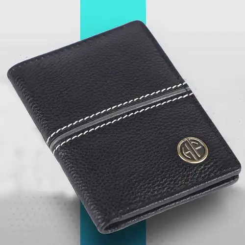 Fancy Leather RFID Protected Card Holder Wallet