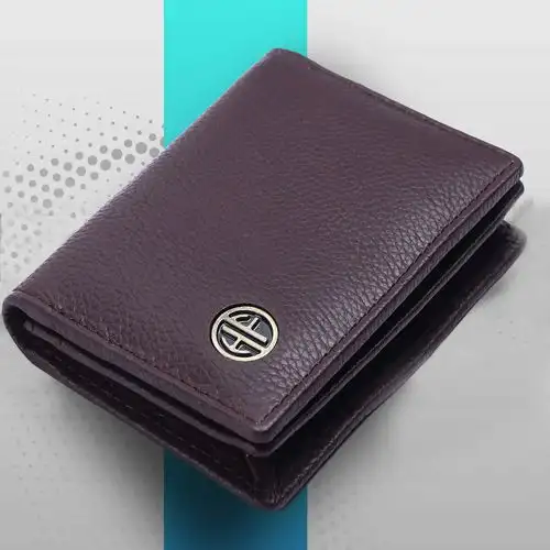 Trendy Leather RFID Protected Wallet