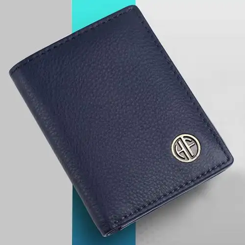 Fancy Leather RFID Protected Bi Fold Wallet