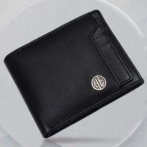 Elegant RFID Protected Leather Mens Wallet