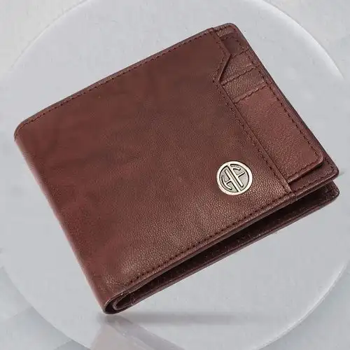 Fancy RFID Protected Leather Mens Wallet