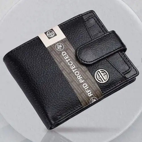 Impressive RFID Protected Leather Mens Wallet