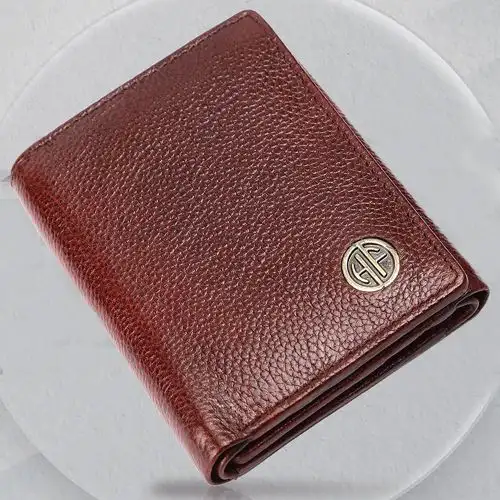 Premium RFID Protected Trifold Leather Mens Wallet