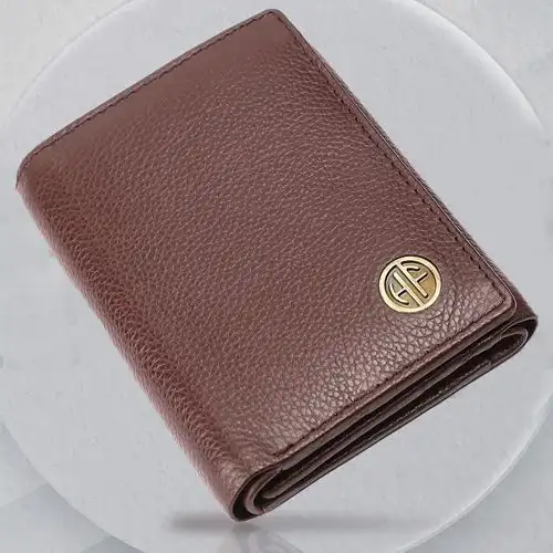 Premium RFID Protected Trifold Leather Mens Wallet