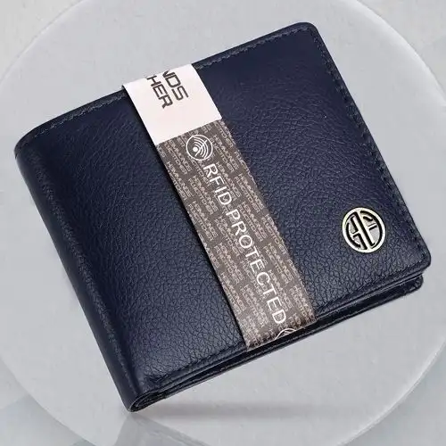 Remarkable Leather RFID Protected Mens Wallet