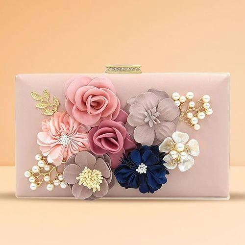 Dazzling Floral Evening Clutch for Her