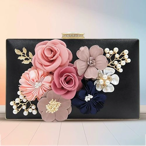 Beautiful Ladies Floral Party Clutch