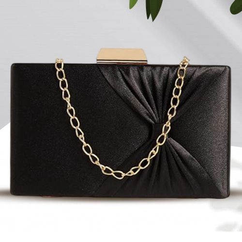 Designer Bow Frame Clutch Bag