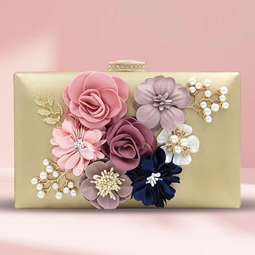 Fancy Floral Evening Clutch