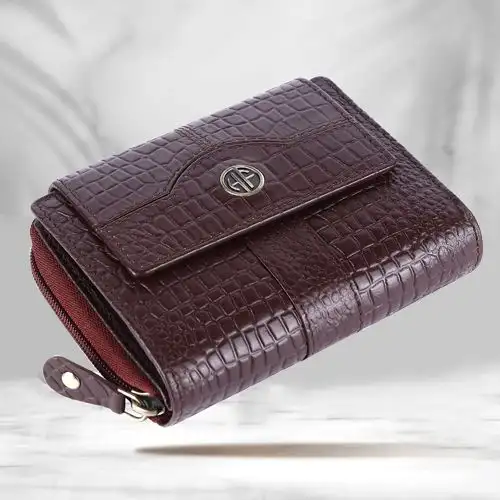 Stylish Leather RFID Protected Ladies Purse