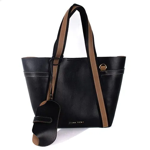 Designer Black Trooper Tote