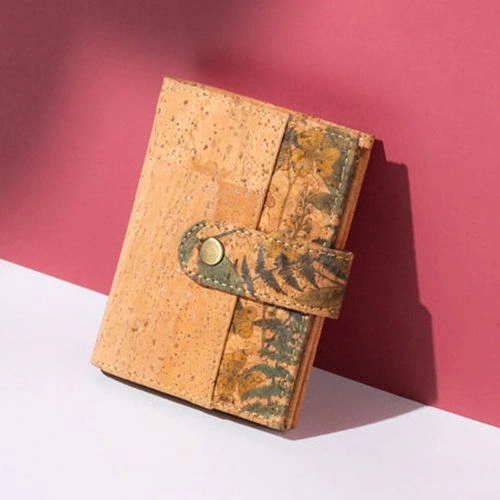 Remarkable Eco Friendly Finch Printed Cork Strapped Wallet