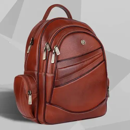 Magnificent Leather Laptop Backpack