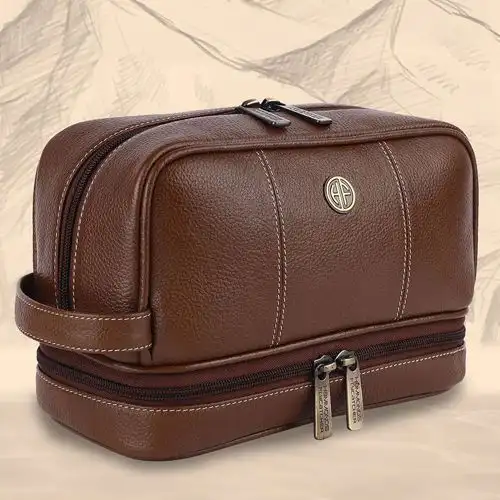 Remarkable Leather Toiletry Bag
