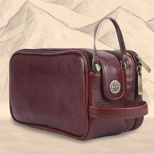 Fancy Leather Toiletry Travel Kit