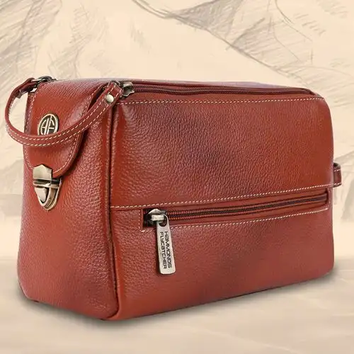 Awesome Leather Toiletry Bag