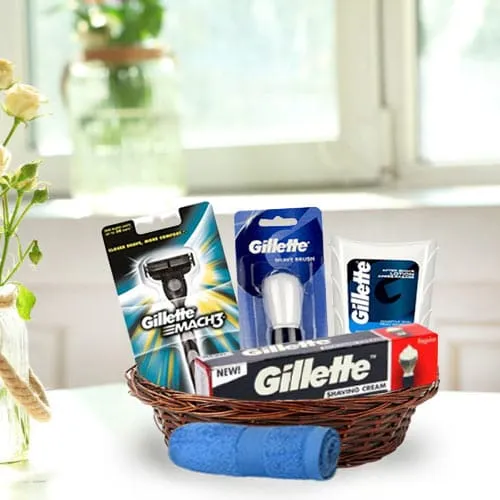 Marvelous Shave Kit Gift Basket for Gents