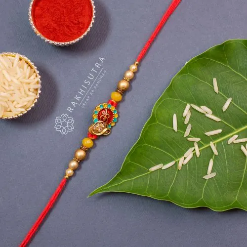 Divine Beads OM Rakhi for Bhai