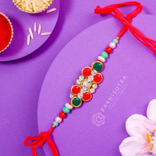 Spectacular Stone Studded Rakhi