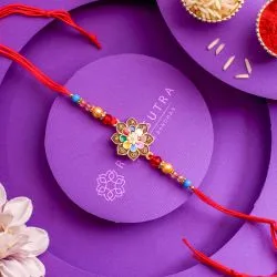 Exclusive Meenakari Floral Rakhi