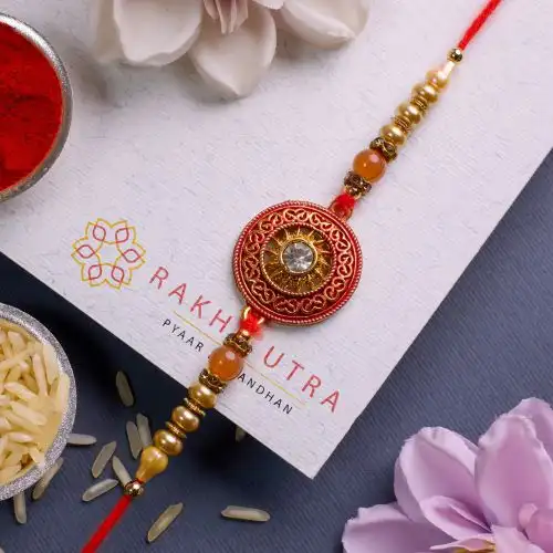 Premium Kundan Rakhi