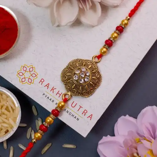 Premium Kundan Rakhi