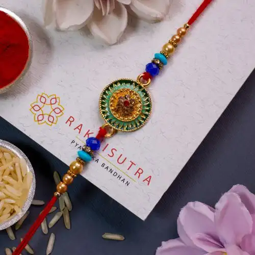 Designer Kundan Rakhi