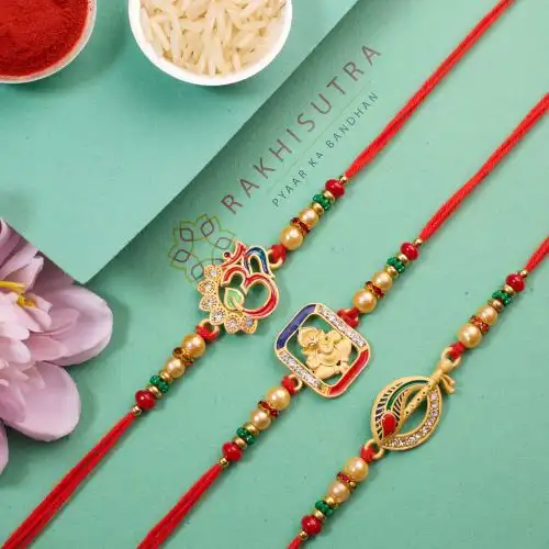 Set of 3 Magnificent Rakhi