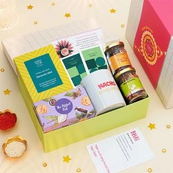 Luxurious Rakhi Gifts N Treats Box